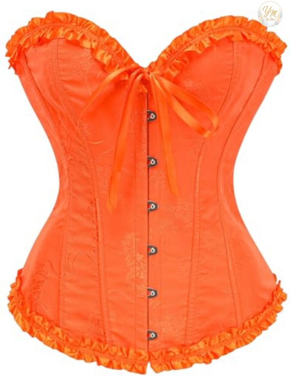 Overbust Corset Top 14-Bone Waist Cincher Victorian Steampunk Halloween Costume